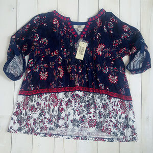 Floral Lolita Blouse Shirt Small(Fits Like Medium)